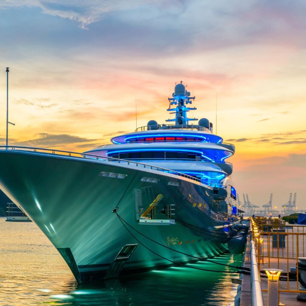 yacht at dock