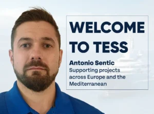 Welcome to TESS graphic featuring Antonio Sentic, Marine Electrical Project Manager, supporting projects in Europe and the Mediterranean.