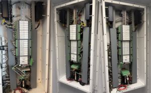 Marine electrical automation panel and components for yacht electrical systems.